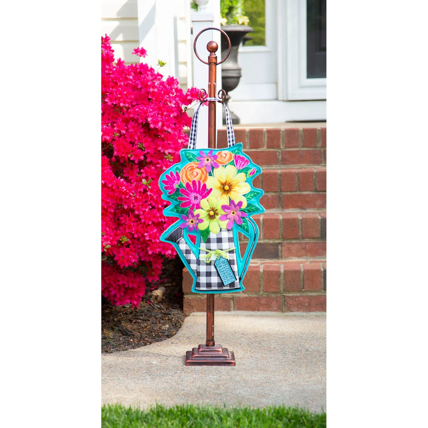 Buffalo Check Watering Can Door Décor,2dhb2247