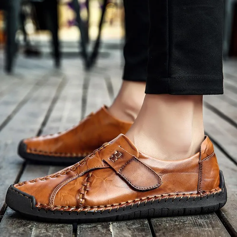 Moderne warme komfortable Lederschuhe