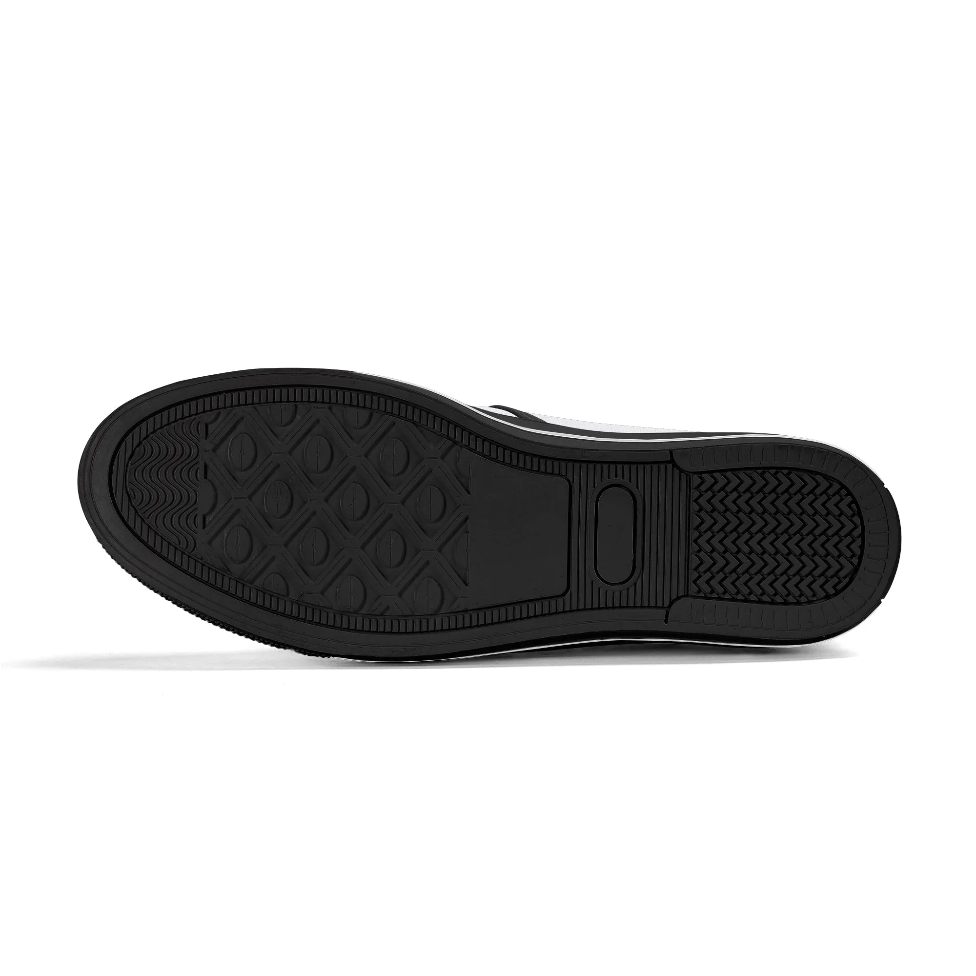Red Buffalo Plaid Mens Canvas Slip On Shoes